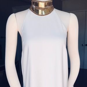 Keepsake The Label Gold Halter Tunic/Mini Dress